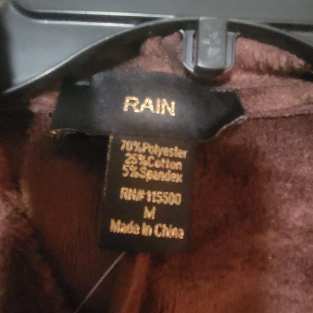 Chic Brown Hooded Women's Cape Size M - Picture 4 of 7